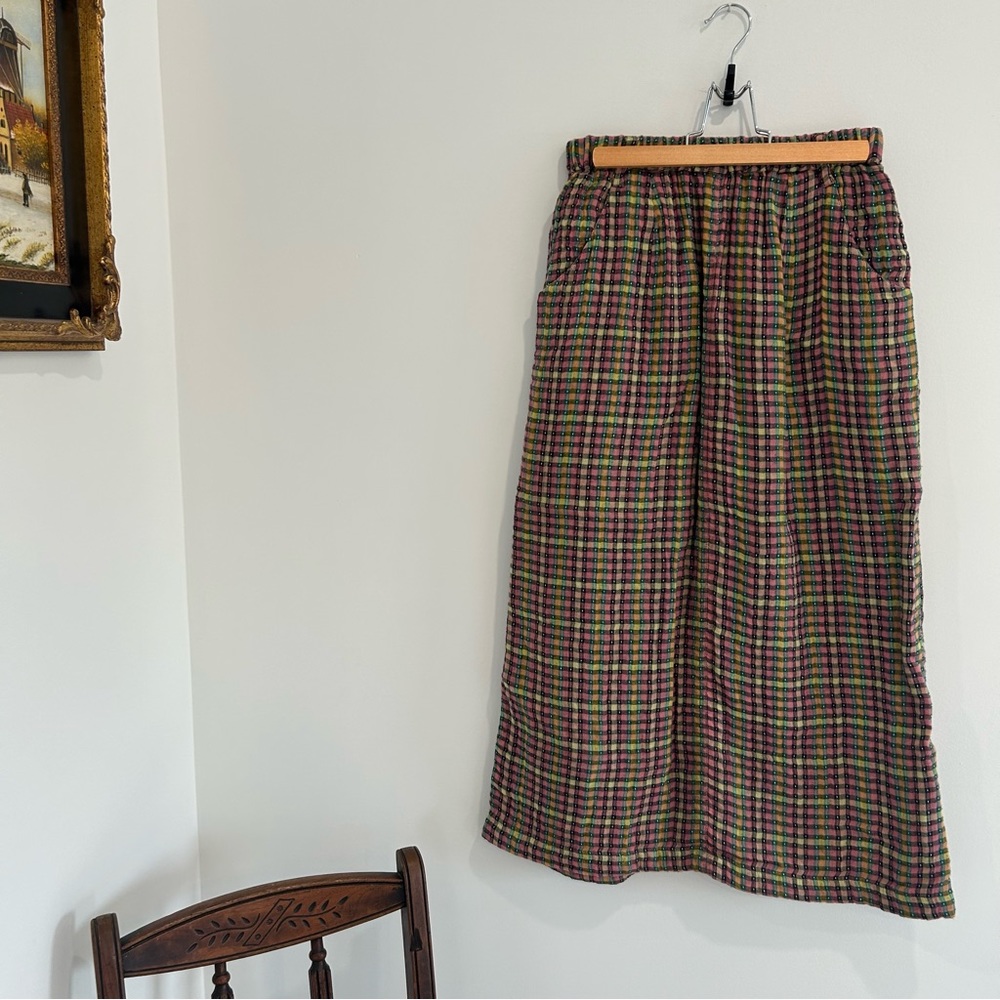 Ace & Jig Midi Skirt | Double gauze cotton | Posie | sz S